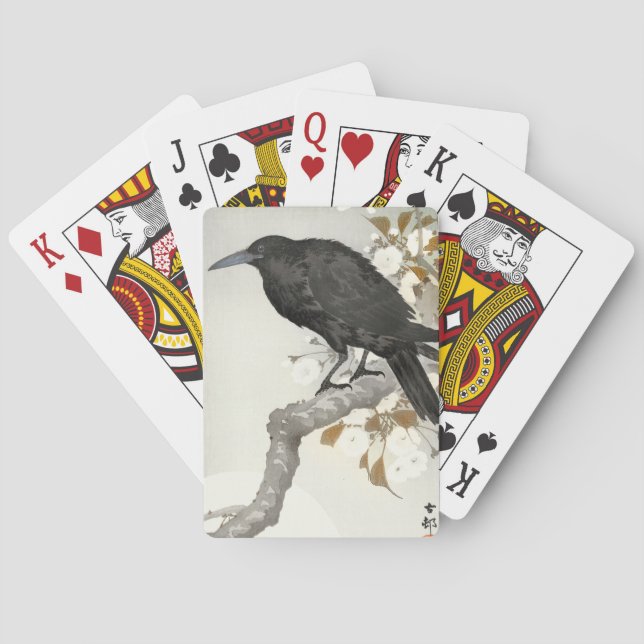 Jeu De Cartes Corbeau Raven Koson Oiseau japonais (dos)