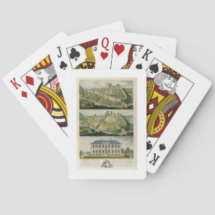 Jeu De Cartes Corfe Castle in its original state, as a ruin, and