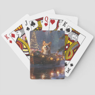 Jeu De Cartes Corgi Voyage de Noël Festif