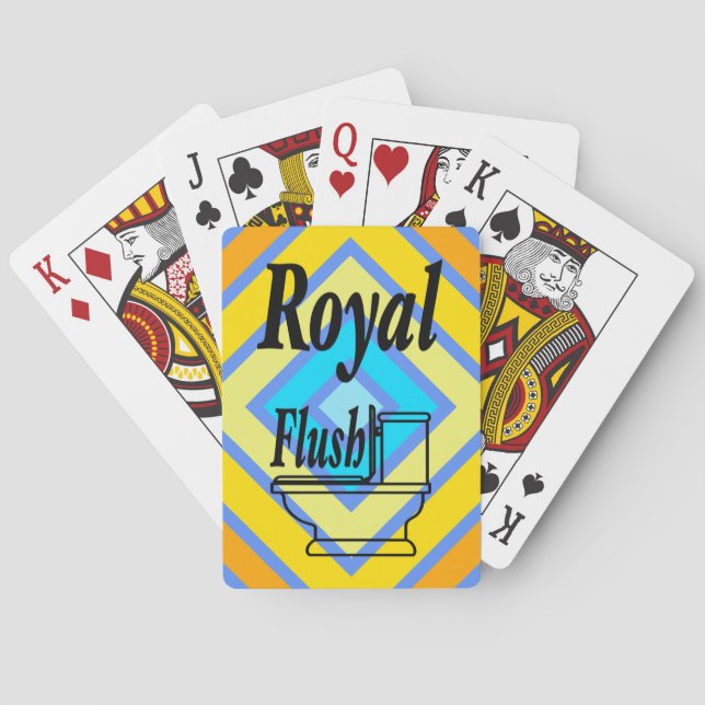 Jeu De Cartes Cornflower harmonieux couleurs Angled Line Art (dos)