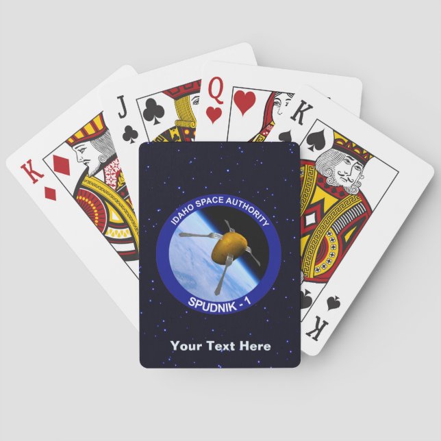 Jeu De Cartes Correctif de la mission satellite Idaho Spudnik (dos)