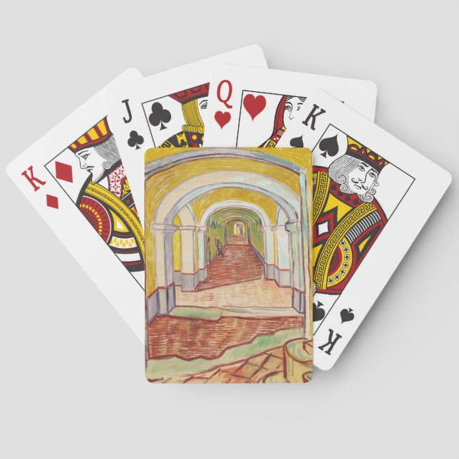Jeu De Cartes Corridor de l'asile (par Vincent van Gogh) (dos)