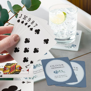 Jeu De Cartes Cortège de mariage Eucalyptus Verdure Garçon d'hon