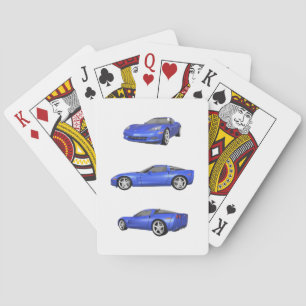 Jeu De Cartes Corvette bleue :