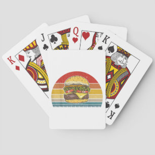 Jeu De Cartes Costume de design Retro Vintage Cheeseburger Hambo