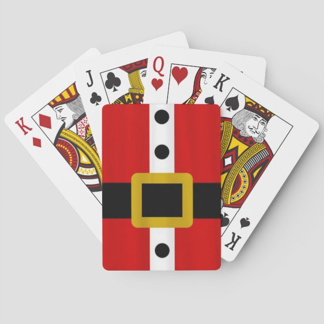 Jeu De Cartes Costume de Père Noël (dos)