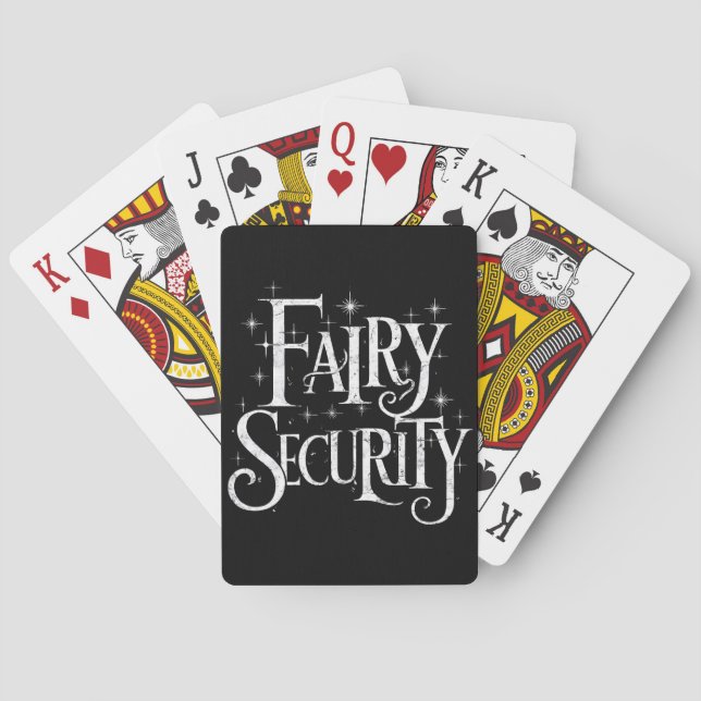 Jeu De Cartes Costume d'Halloween drôle de sécurité fée  (dos)