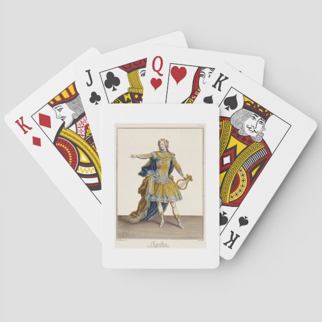 Jeu De Cartes Costume for Apollo in the opera 'Phaethon', engrav (dos)