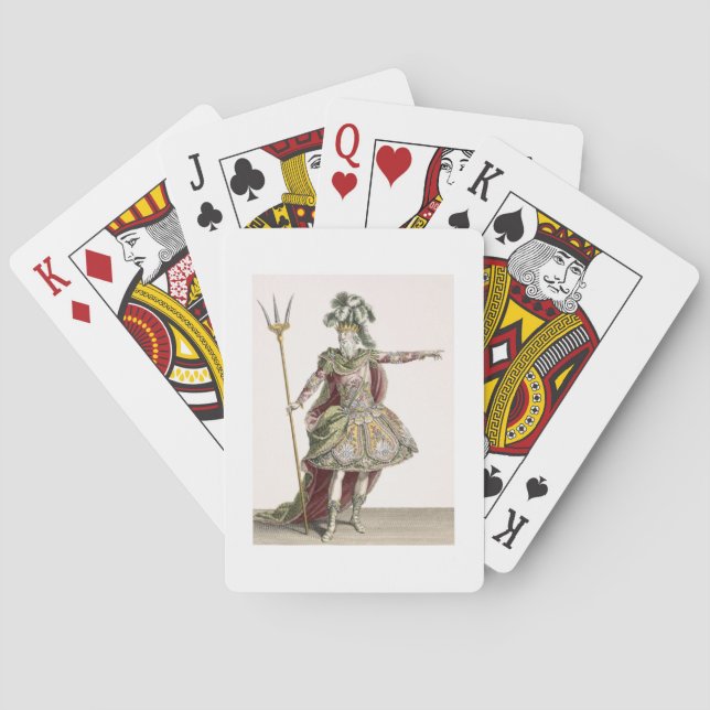 Jeu De Cartes Costume for Neptune in several operas, engraved by (dos)