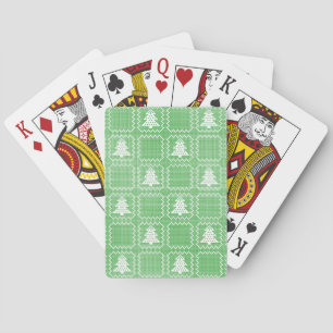 Jeu De Cartes Cosy sapin de Noël affreux pull à damiers motif