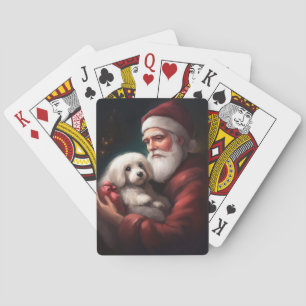Jeu De Cartes Coton De Tulear Avec Noël Du Père Noël
