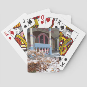 Jeu De Cartes Cottage victorien à neige - Vignoble de Martha