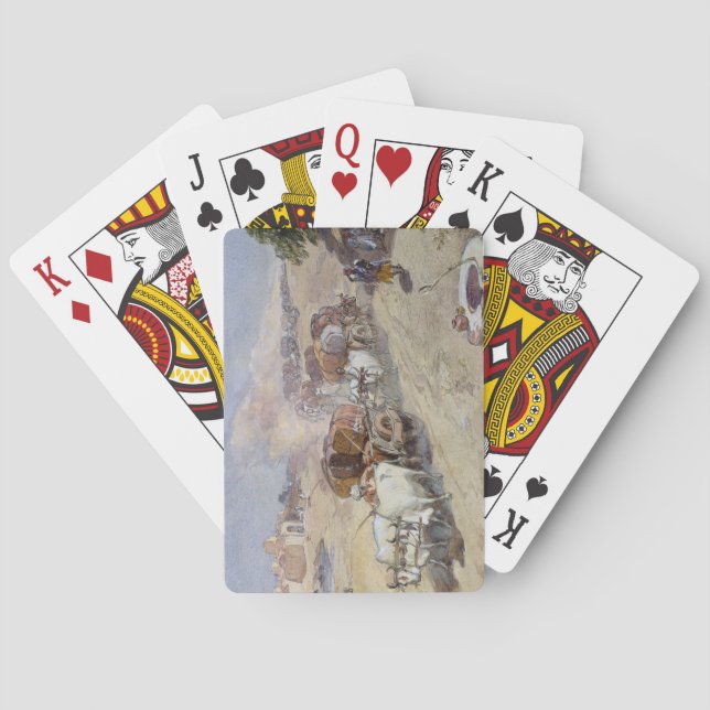 Jeu De Cartes Cotton Transport, India, 1862 (w/c over pencil hei (dos)