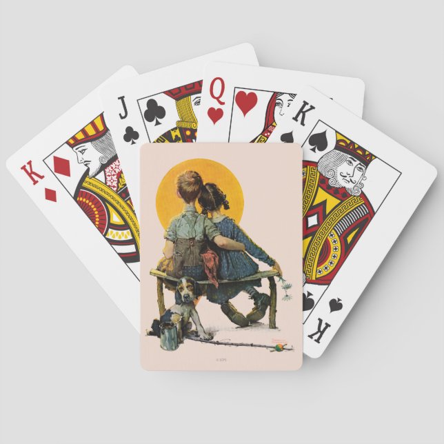 Jeu De Cartes Coucher de soleil (dos)