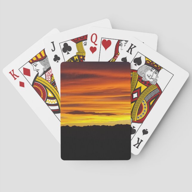 Jeu De Cartes Coucher de soleil  (dos)