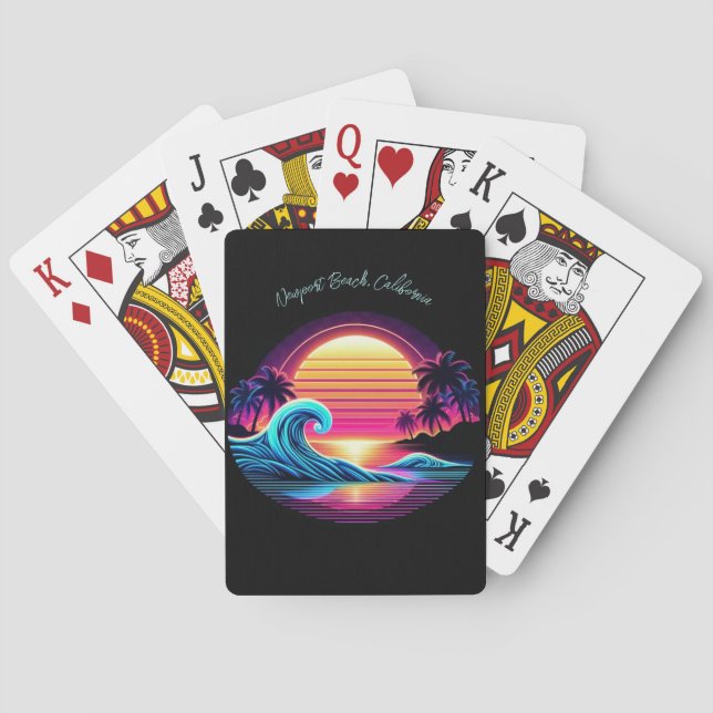 Jeu De Cartes Coucher de soleil (dos)