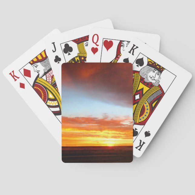 Jeu De Cartes Coucher de soleil 3 (dos)