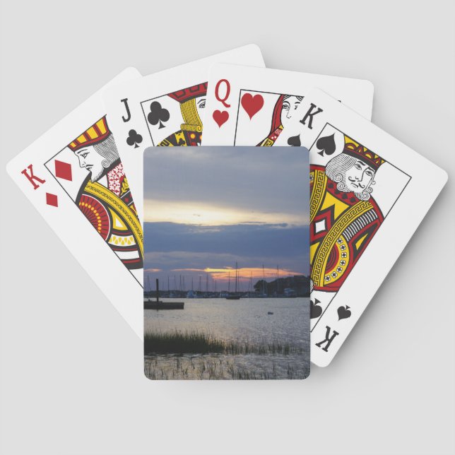 Jeu De Cartes Coucher De Soleil À Folly Harbour (dos)