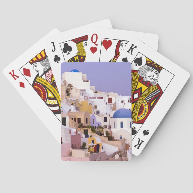 Jeu De Cartes Coucher de soleil à Oil, Santorin 2 (dos)
