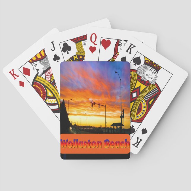 Jeu De Cartes Coucher de soleil à Wollaston Beach (dos)