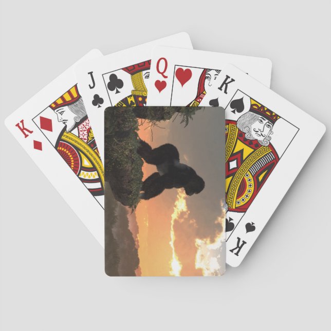 Jeu De Cartes Coucher de soleil de Gorilla (dos)