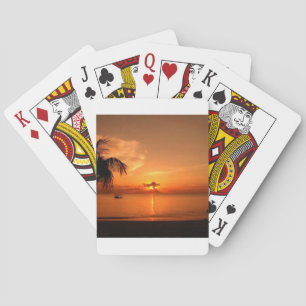 Jeu De Cartes Coucher de soleil d'été