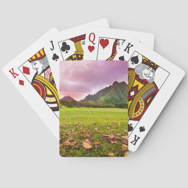 Jeu De Cartes Coucher de soleil jurassique (dos)