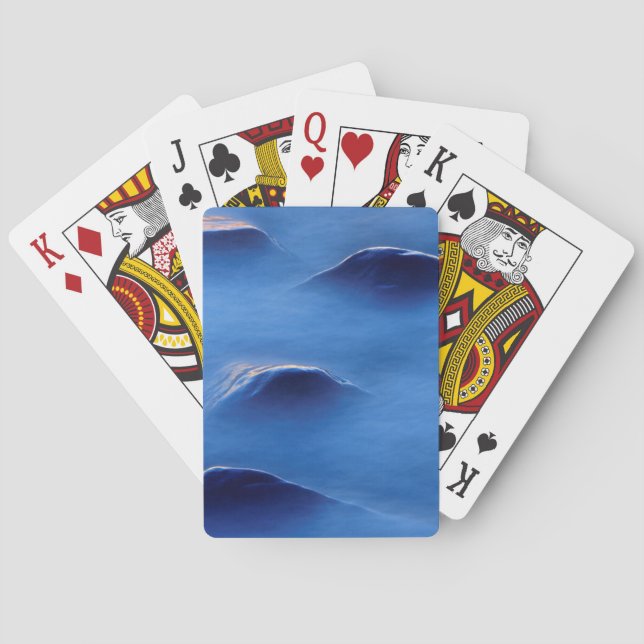 Jeu De Cartes Coucher de soleil sur des rochers saillant à trave (dos)