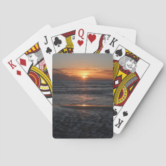 Jeu De Cartes Coucher de soleil sur la mer