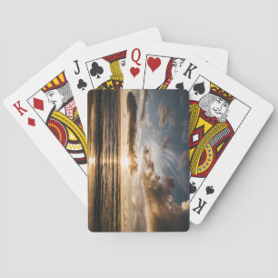 Jeu De Cartes Coucher de soleil sur la mer