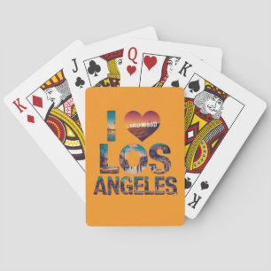 Jeu De Cartes Coucher de soleil sur la skyline de Los Angeles &
