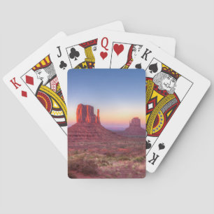 Jeu De Cartes Coucher de soleil sur la vallée du Monument en Ari