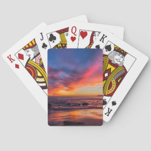 Jeu De Cartes Coucher de soleil sur le Pacifique depuis Coronado