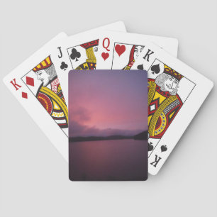 Jeu De Cartes Coucher de soleil violet sur le lac Arrowhead