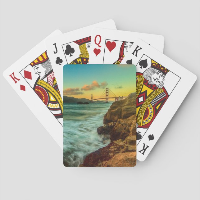 Jeu De Cartes Coucher du soleil à la plage de Baker (dos)
