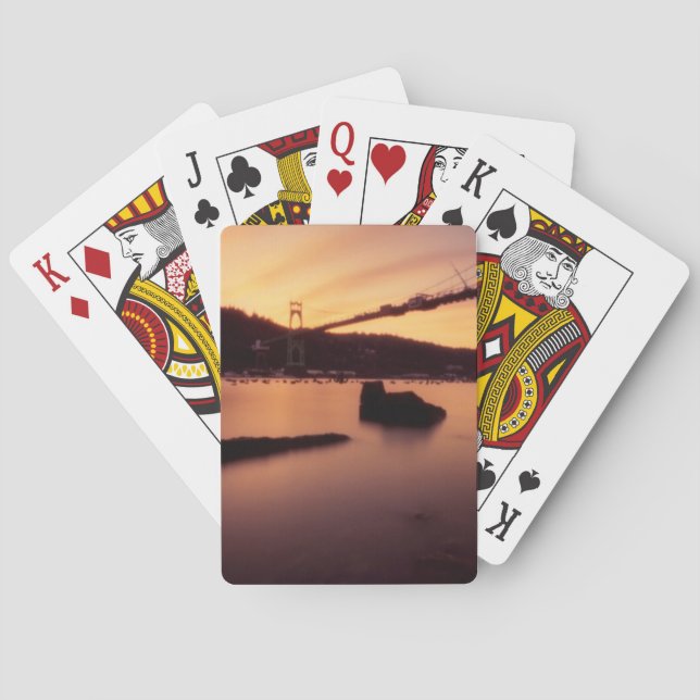 Jeu De Cartes Coucher du soleil de pont de St Johns (dos)