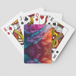 Jeu De Cartes Couches de papier de soie abstrait lumineux