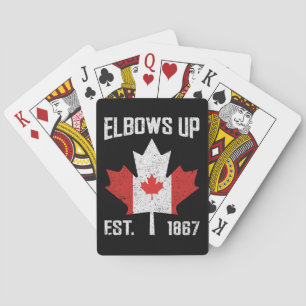 Jeu De Cartes Coudes vers le haut Canada Véritable Nord Fier Can