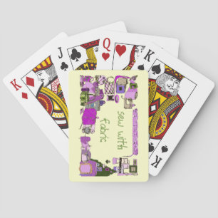 Jeu De Cartes Coudre Avec Tissu Lecture Cartes