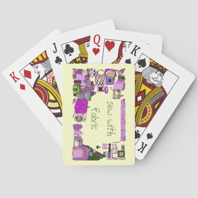 Jeu De Cartes Coudre Avec Tissu Lecture Cartes (dos)