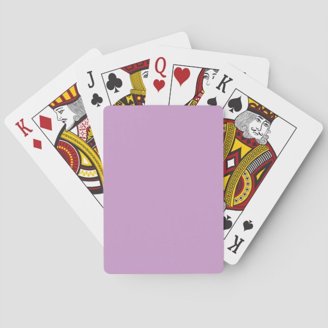 Jeu De Cartes Couleur claire violet (dos)