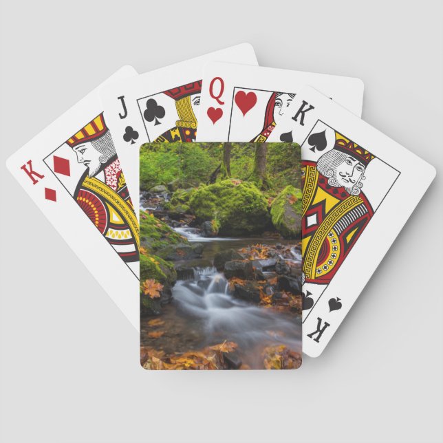 Jeu De Cartes Couleur d'automne le long des chutes de Starvation (dos)