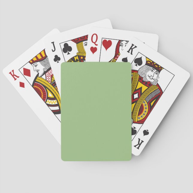 Jeu De Cartes Couleur Light Sage Green 9DC183 - Option pour ajou (dos)