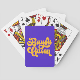 Jeu De Cartes Couleur personnalisée Bayou Queen Louisiana Cajun