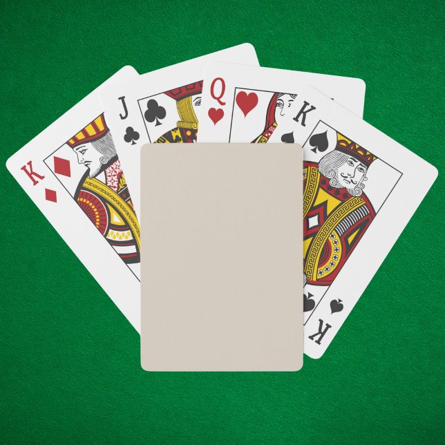 Jeu De Cartes Couleur solide en lin naturel (Créateur téléchargé)