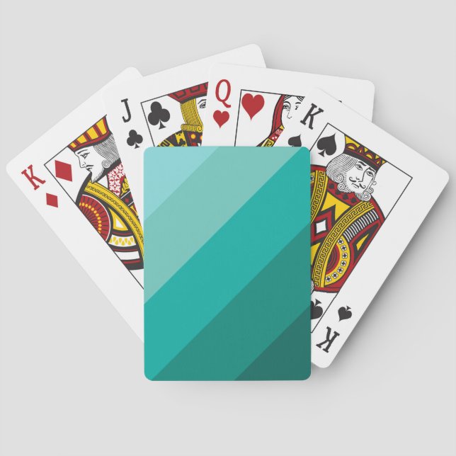 Jeu De Cartes Couleur verte (dos)