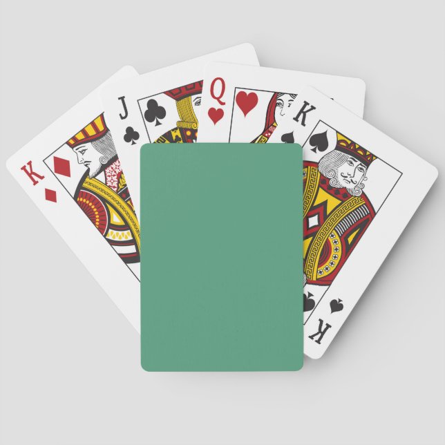 Jeu De Cartes Couleur verte (dos)