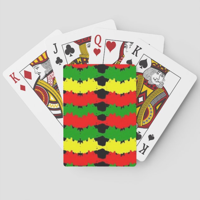 Jeu De Cartes Couleurs africaines et afrocentriques (dos)