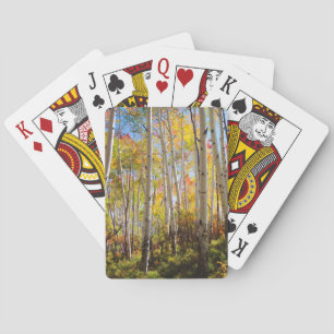 Jeu De Cartes Couleurs d'automne des arbres d'Aspen 5