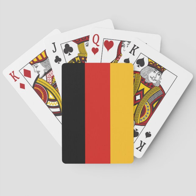 JEU DE CARTES COULEURS DE DRAPEAU ALLEMANDE (dos)